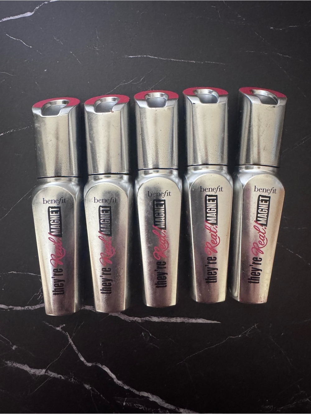Set of 5 travel size Benefit They're Real! Magnet Mascara